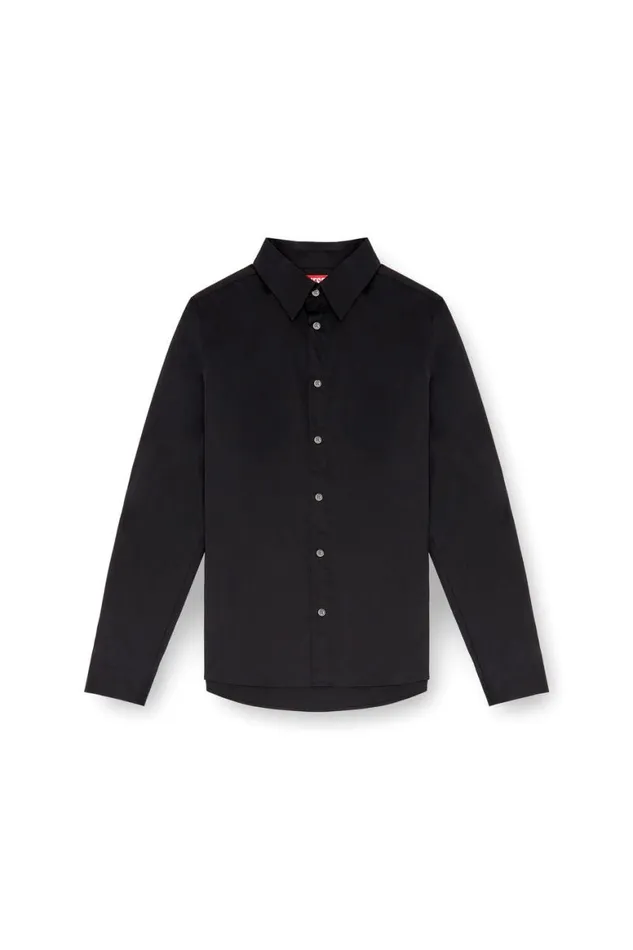 Men Diesel Shirts SFITTYA Black Men Diesel Shirts SFITTYA Black