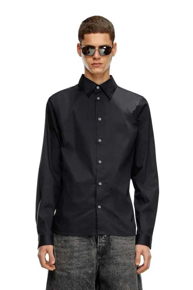 Men Diesel Shirts SFITTYA Black Men Diesel Shirts SFITTYA Black