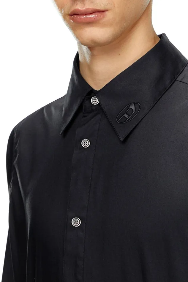 Men Diesel Shirts SFITTYA Black Men Diesel Shirts SFITTYA Black