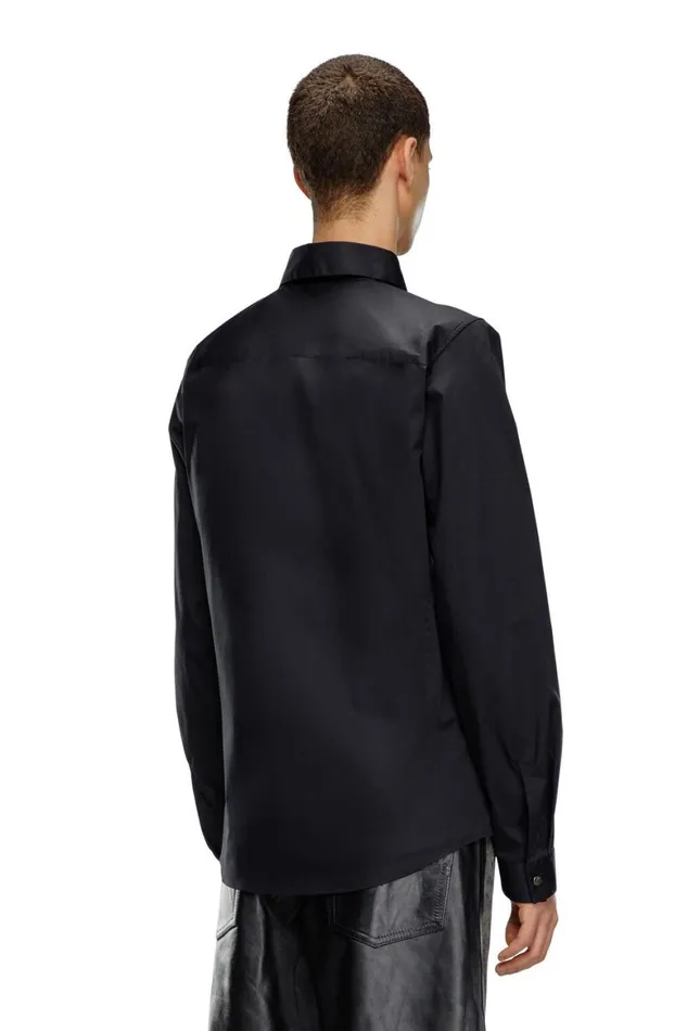 Men Diesel Shirts SFITTYA Black Men Diesel Shirts SFITTYA Black