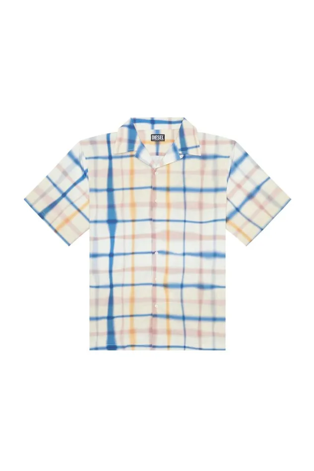 Men Diesel Shirts SFRANKCHECK Bluewhite Men Diesel Shirts SFRANKCHECK Bluewhite