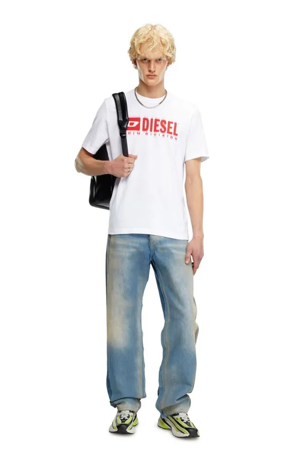Men Diesel TShirts and Polos TADJUSTQ7 White