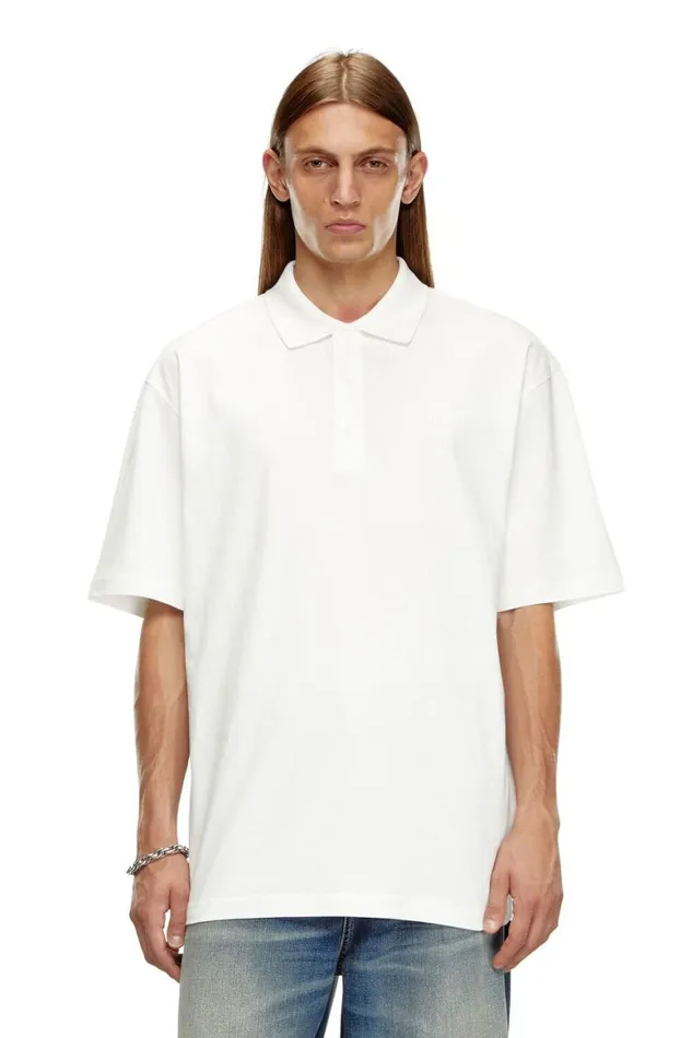 Men Diesel TShirts and Polos TVORTMEGOVALD Whiteblack Men Diesel TShirts and Polos TVORTMEGOVALD Whiteblack