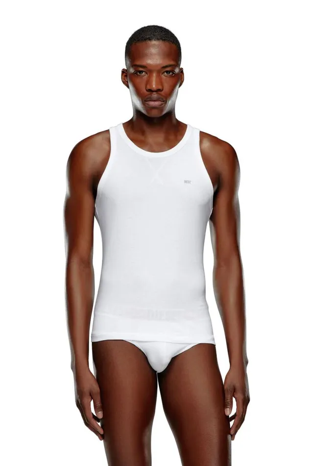 Men Diesel Underwear UMTKWALTYTWOPACK White Men Diesel Underwear UMTKWALTYTWOPACK White