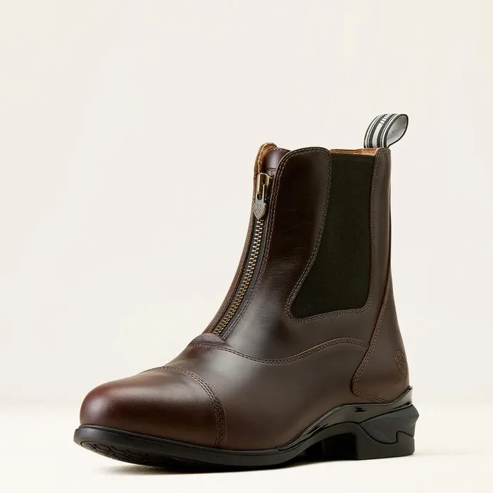 Men English Riding Boots Ariat Devon Zip Paddock Boot Waxed Chocolate