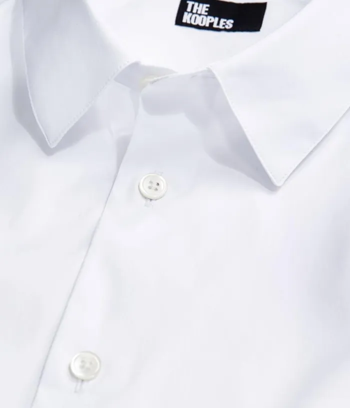 Men Formal White Poplin Shirt THE KOOPLES Shirts