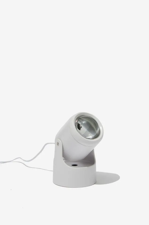 Men Gifting Cotton On Sunset Projection Lamp White