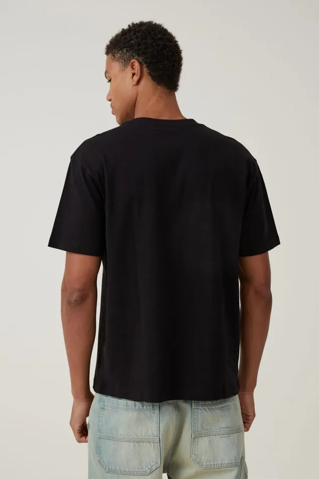Men Graphic TShirts Cotton On Loose Fit Music TShirt Lcn Bra Blacktupacstrictly 4 My