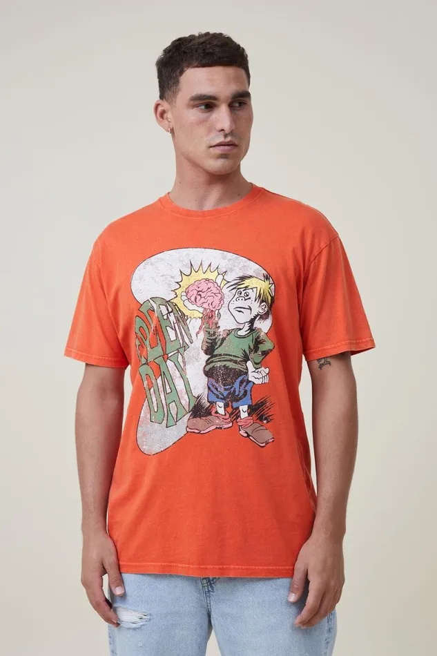 Men Graphic TShirts Cotton On Premium Loose Fit Music TShirt Lcn Wmg Burnt Jaffagreen Daybraniac Men Graphic TShirts Cotton On Premium Loose Fit Music TShirt Lcn Wmg Burnt Jaffagreen Daybraniac