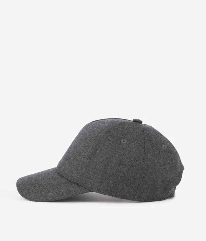 Men Grey Flannel Cap THE KOOPLES Hats and Scarves