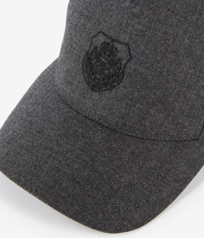 Men Grey Flannel Cap THE KOOPLES Hats and Scarves