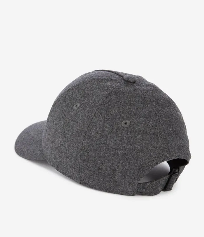 Men Grey Flannel Cap THE KOOPLES Hats and Scarves