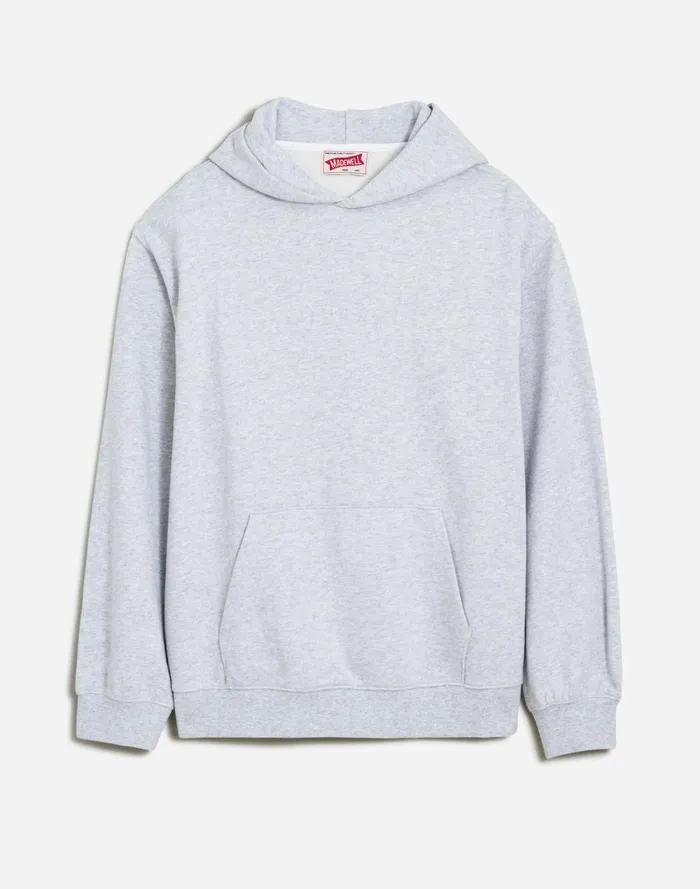 Men Hoodies and Sweatshirts Madewell The McCarren Midweight Hoodie Sweatshirt Light Heather Grey