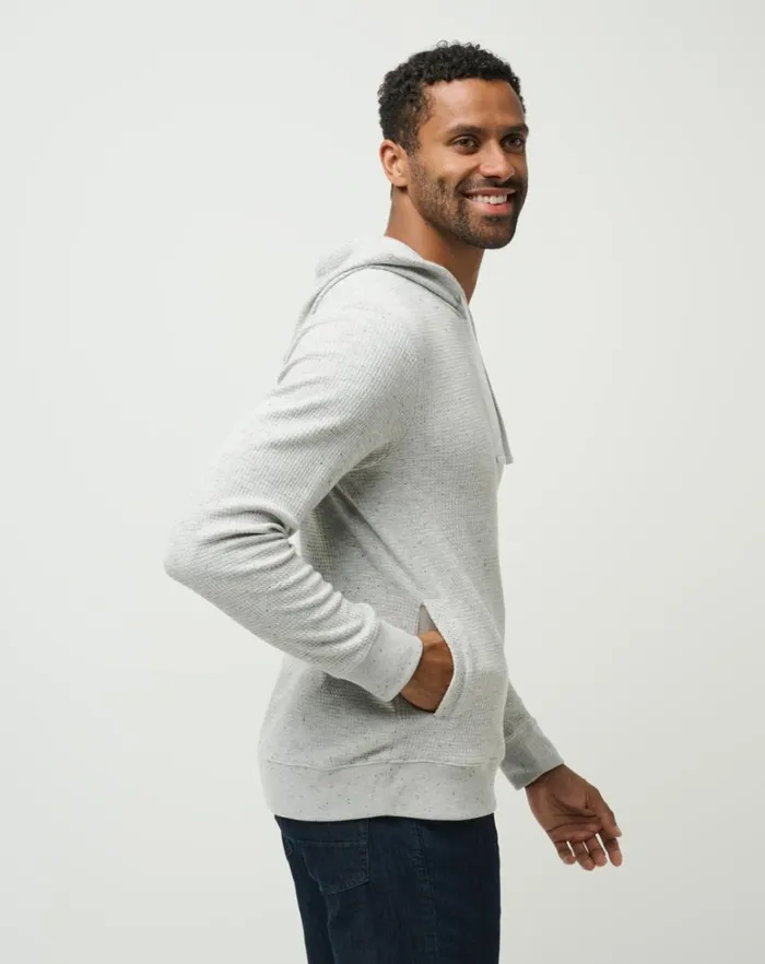 Men Hoodies and Sweatshirts TravisMathew CLOUD WAFFLE HOODIE Light Grey