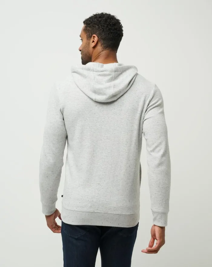 Men Hoodies and Sweatshirts TravisMathew CLOUD WAFFLE HOODIE Light Grey