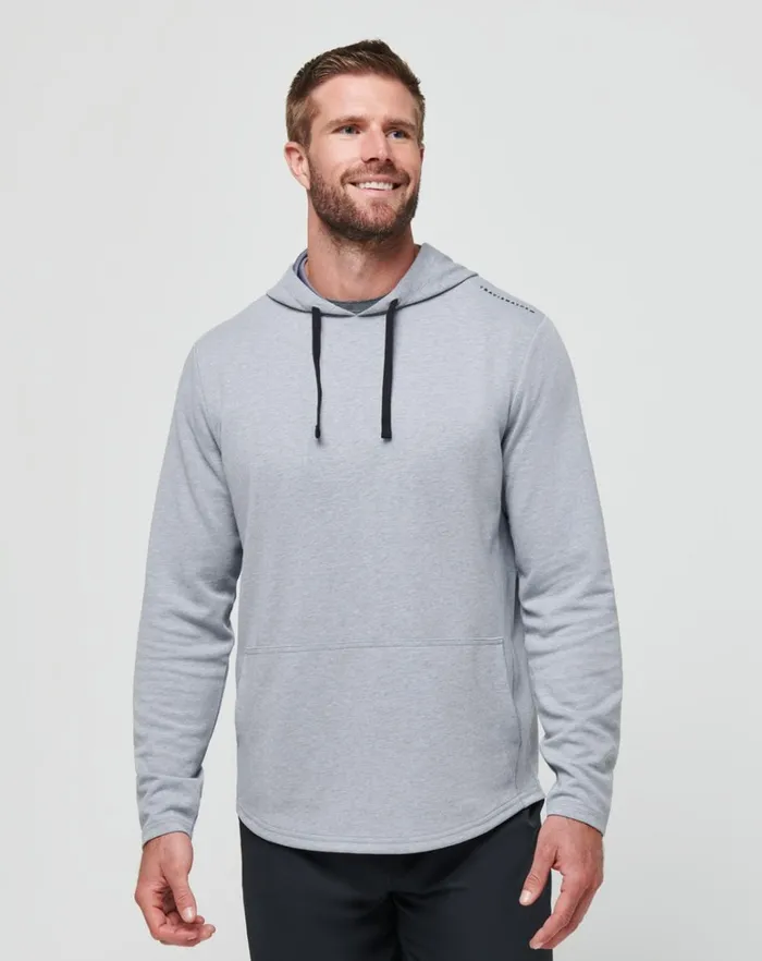 Men Hoodies and Sweatshirts TravisMathew UPGRADED TECH HOODIE Heather Grey