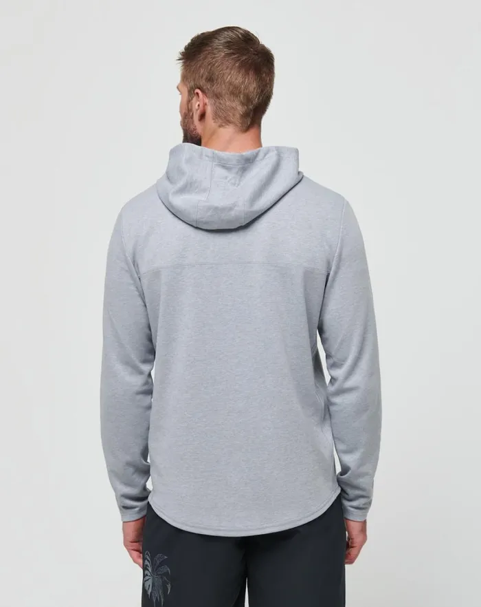 Men Hoodies and Sweatshirts TravisMathew UPGRADED TECH HOODIE Heather Grey Men Hoodies and Sweatshirts TravisMathew UPGRADED TECH HOODIE Heather Grey