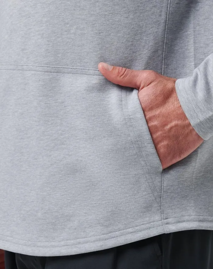 Men Hoodies and Sweatshirts TravisMathew UPGRADED TECH HOODIE Heather Grey Men Hoodies and Sweatshirts TravisMathew UPGRADED TECH HOODIE Heather Grey