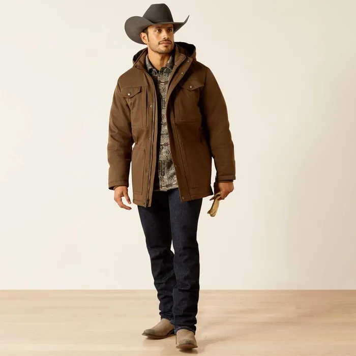 Men Jackets and Vests Ariat Abilene Parka Wren Heather Men Jackets and Vests Ariat Abilene Parka Wren Heather