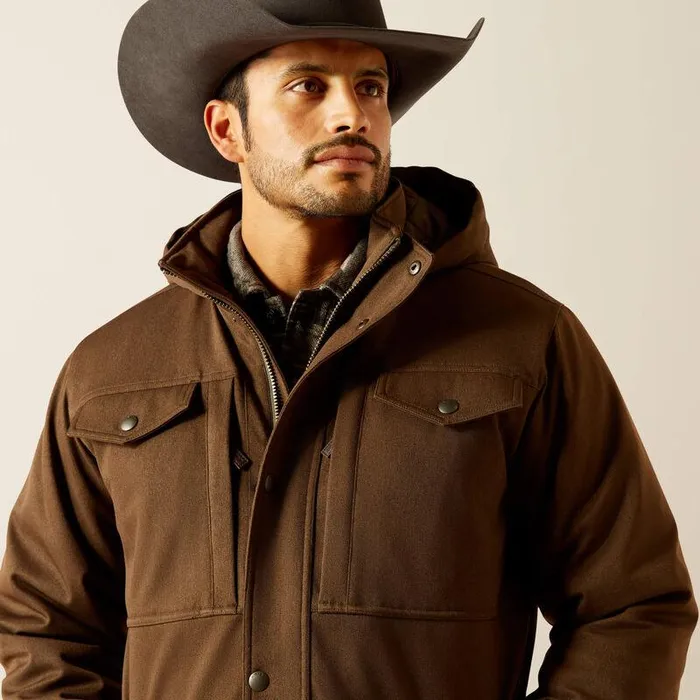 Men Jackets and Vests Ariat Abilene Parka Wren Heather Men Jackets and Vests Ariat Abilene Parka Wren Heather