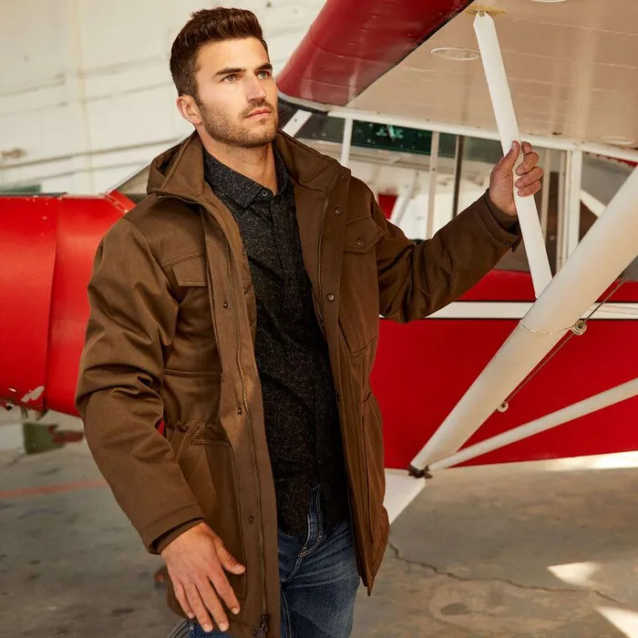 Men Jackets and Vests Ariat Abilene Parka Wren Heather Men Jackets and Vests Ariat Abilene Parka Wren Heather