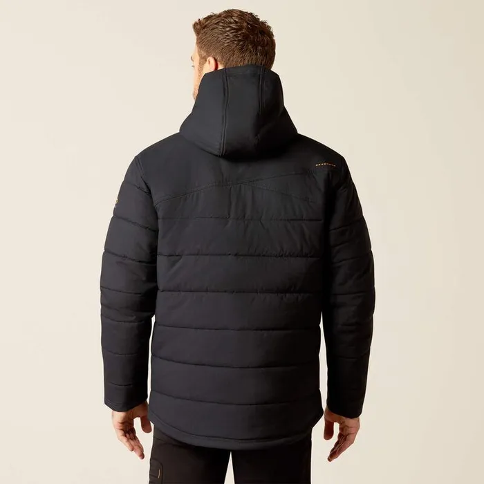 Men Jackets and Vests Ariat Rebar Winter Valiant Ripstop Insulated Jacket Black Men Jackets and Vests Ariat Rebar Winter Valiant Ripstop Insulated Jacket Black