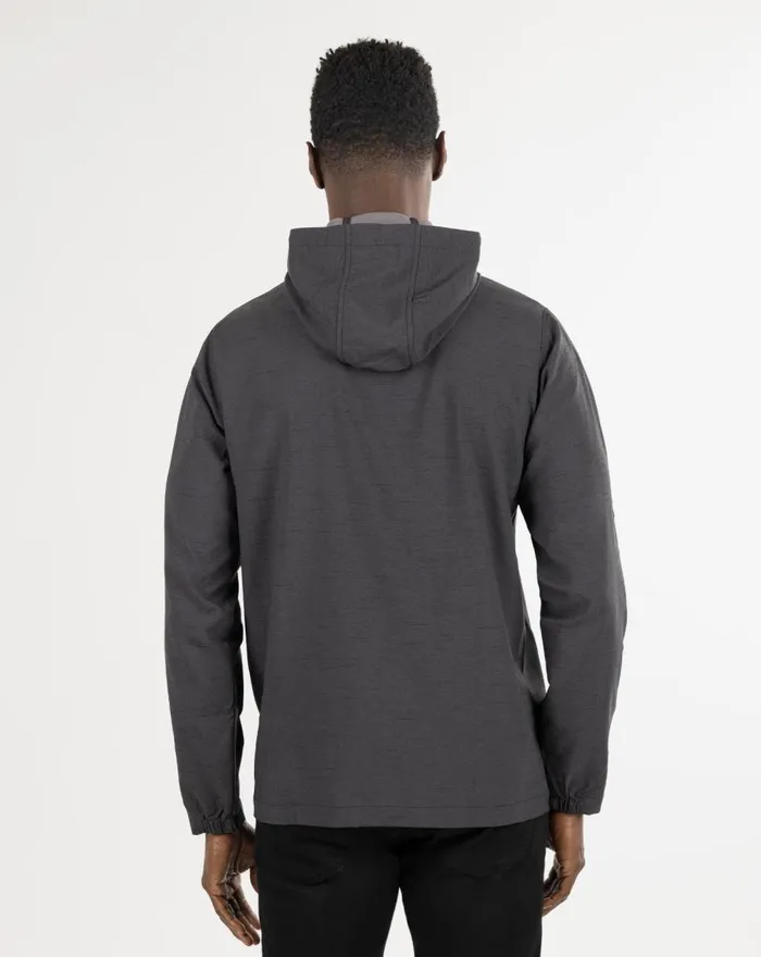 Men Jackets TravisMathew ELEMENT OF SURPRISE FULL ZIP HOODIE Heather Black Men Jackets TravisMathew ELEMENT OF SURPRISE FULL ZIP HOODIE Heather Black