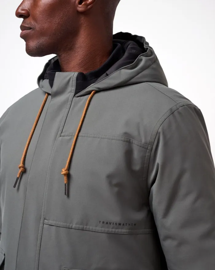 Men Jackets TravisMathew MOUNTAIN PASS JACKET Dark Olive Men Jackets TravisMathew MOUNTAIN PASS JACKET Dark Olive