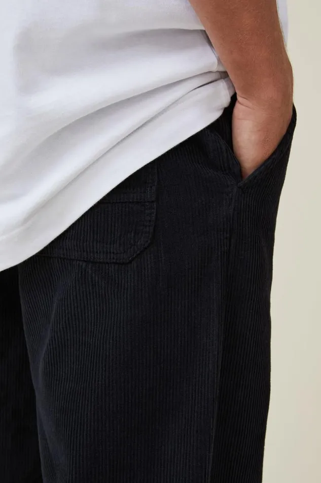 Men Jeans Cotton On Loose Fit Pant Washed Black Cord