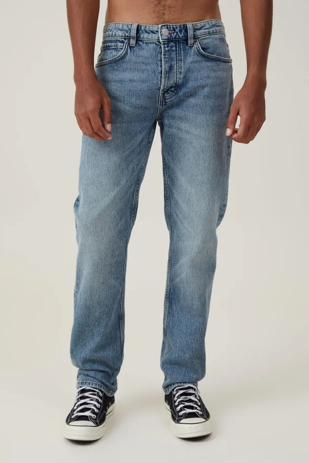 Men Jeans Cotton On Regular Straight Jean Space Blue