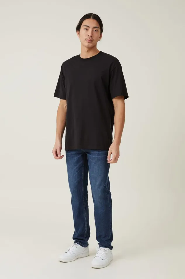 Men Jeans Cotton On Slim Straight Jean London Blue