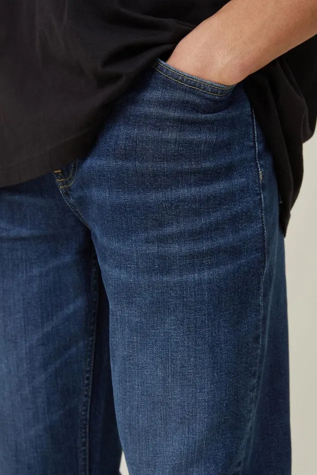 Men Jeans Cotton On Slim Straight Jean London Blue