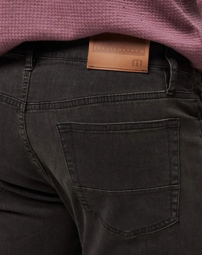 Men Jeans TravisMathew LEGACY FEATHERWEIGHT JEANS Vintage Charcoal Men Jeans TravisMathew LEGACY FEATHERWEIGHT JEANS Vintage Charcoal