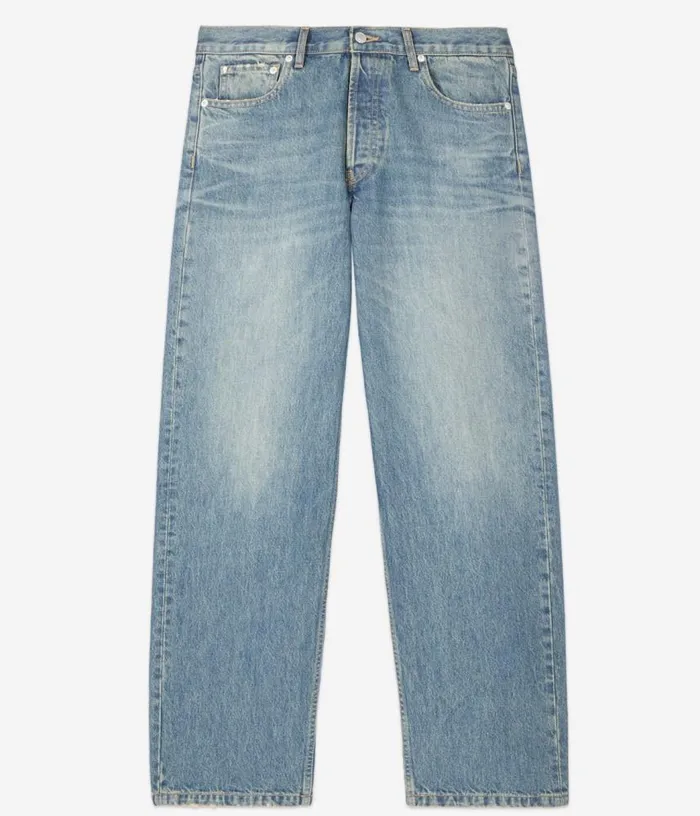 Men Light Blue Straight Jeans THE KOOPLES Pants and Shorts
