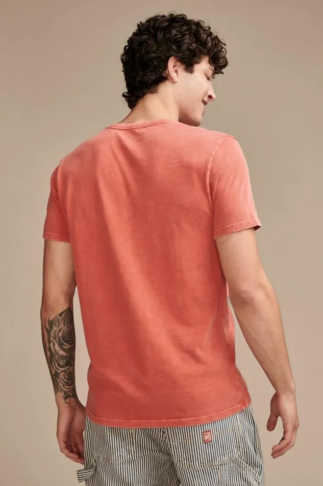 Men Lucky Brand Graphic Tees Cocacola Molten Lava