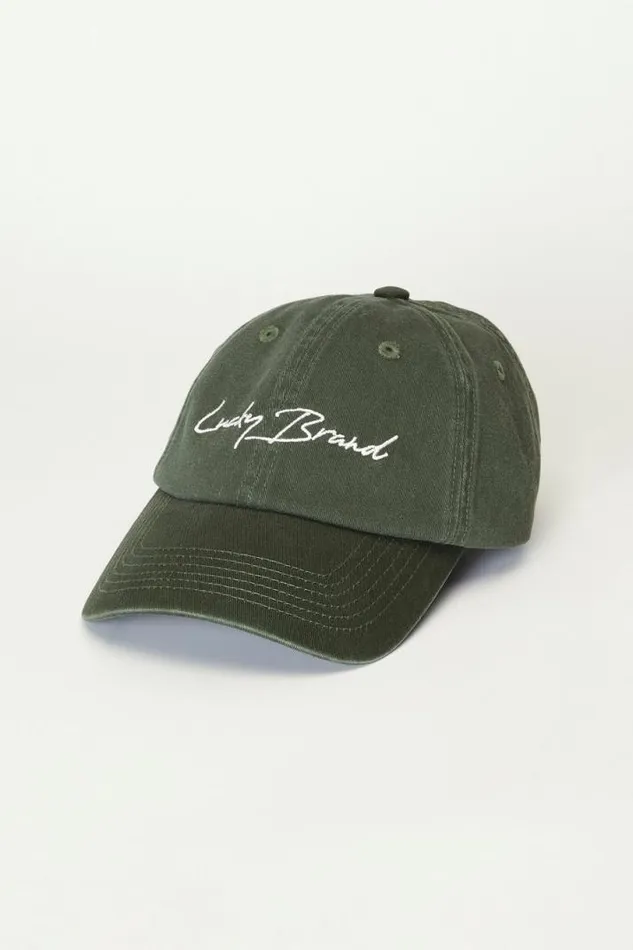 Men Lucky Brand Hats Baseball Hat Loden Green