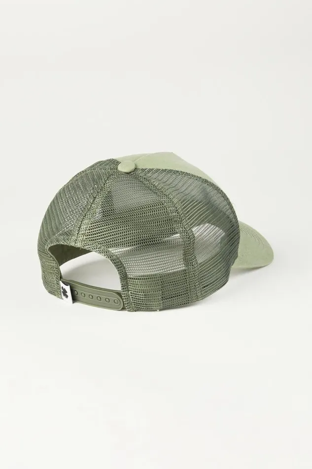 Men Lucky Brand Hats Vintage Trucker Hat Dusty Olive