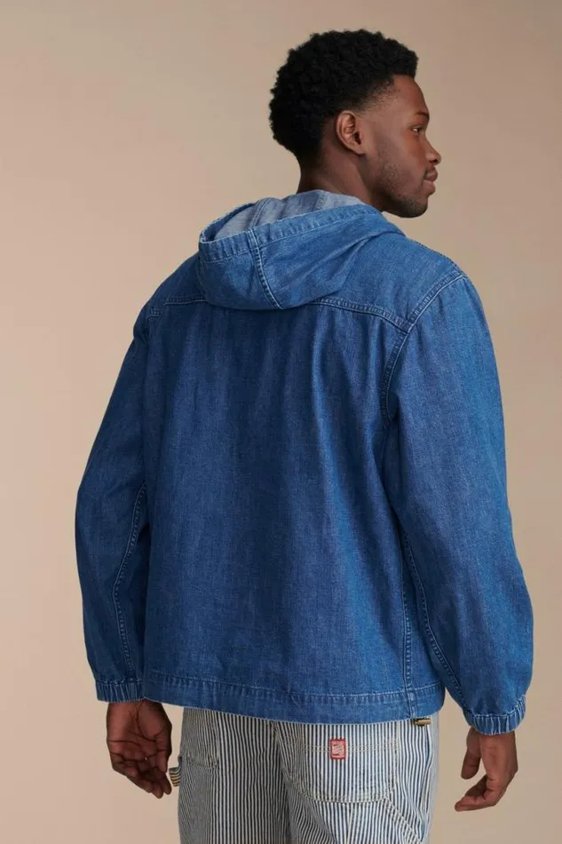 Men Lucky Brand Jackets and Outerwear Denim Pop Over Jacket Stillwell