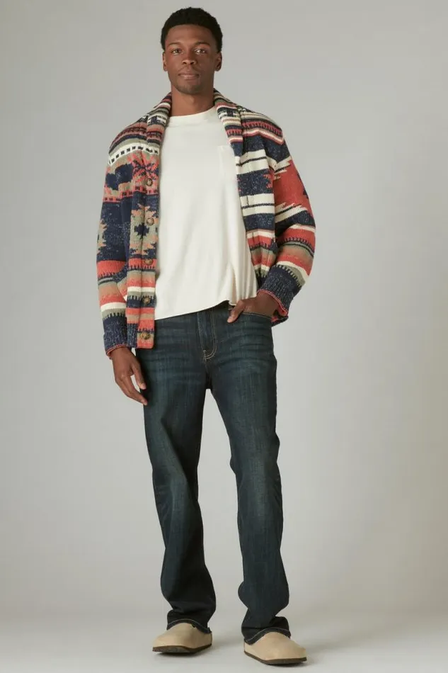 Men Lucky Brand Jeans 181 Relaxed Straight Coolmax Jean Leon Park