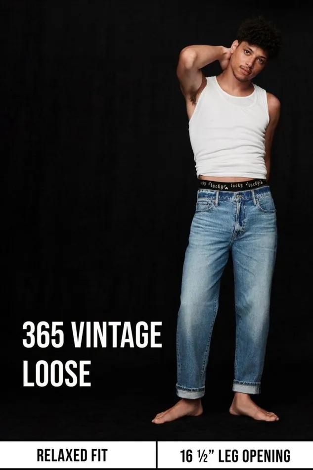 Men Lucky Brand Jeans 365 Vintage Loose Jean Athena