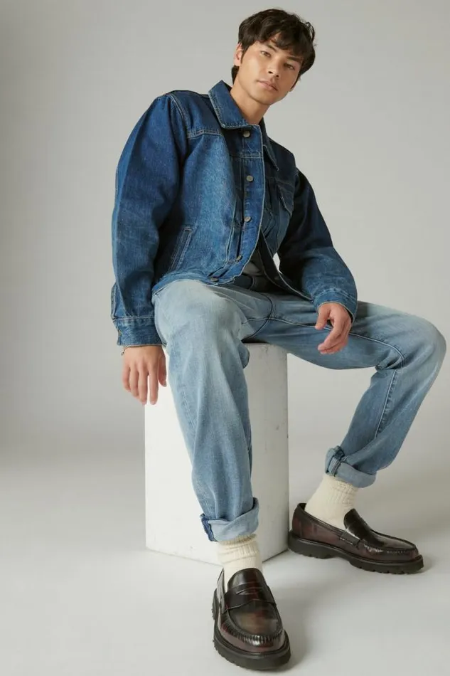 Men Lucky Brand Jeans Easy Rider Boot Premium Coolmax Stretch Jean Polaris