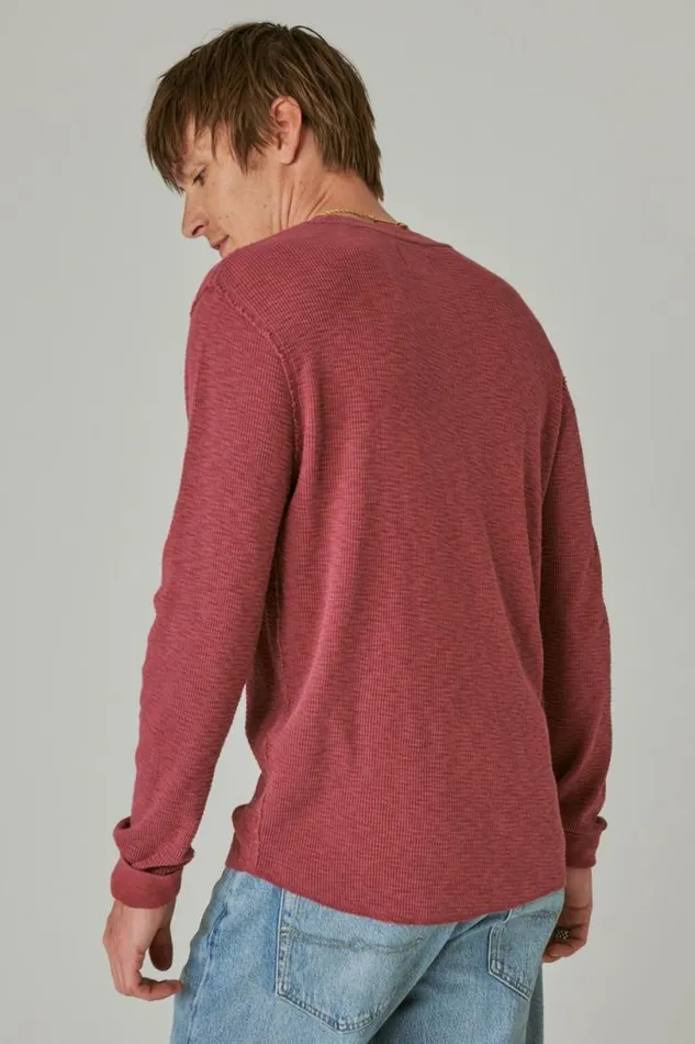 Men Lucky Brand Shirts and Tops Guinness Logo Thermal Cordovan