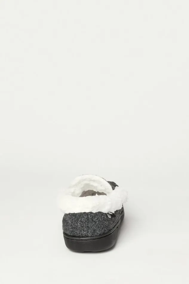 Men Lucky Brand Shoes Faux Wool Sherpa Lined Slipper Multi