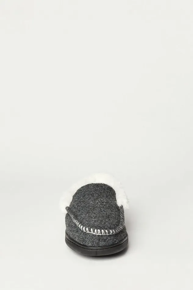 Men Lucky Brand Shoes Faux Wool Sherpa Lined Slipper Multi
