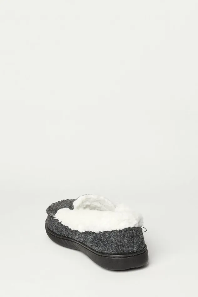 Men Lucky Brand Shoes Faux Wool Sherpa Lined Slipper Multi