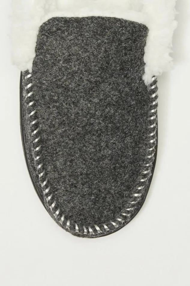 Men Lucky Brand Shoes Faux Wool Sherpa Lined Slipper Multi