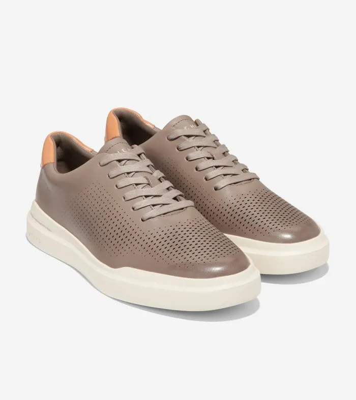 Men Men039s GrandPr Rally Laser Cut Sneaker Brown Cole Haan Sneakers