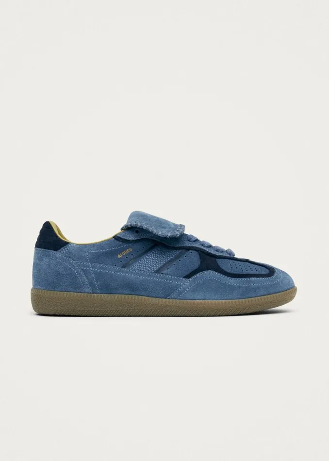 Men MenWomen ALOHAS Tb490 Club Suede Blue Leather Sneakers