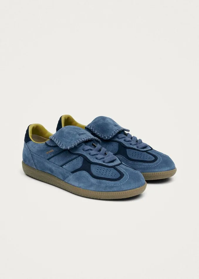 Men MenWomen ALOHAS Tb490 Club Suede Blue Leather Sneakers