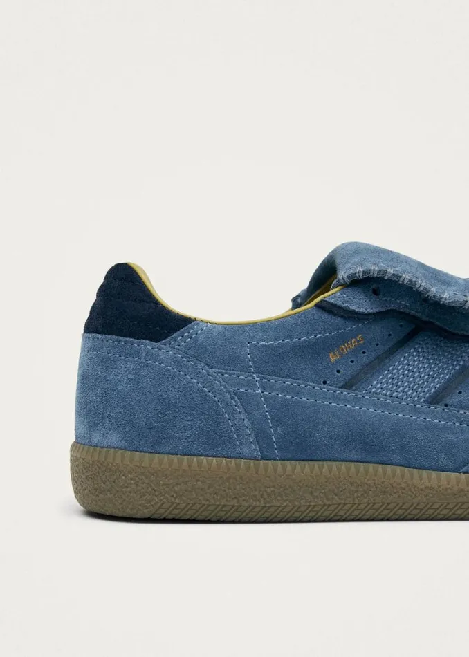 Men MenWomen ALOHAS Tb490 Club Suede Blue Leather Sneakers